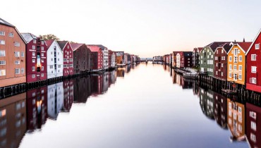 Voyage Norvège - Trondheim River - Amplitudes pano