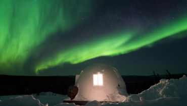 Nuit inoubliable dans un hôtel de luxe sous les aurores boréales - Amplitudes