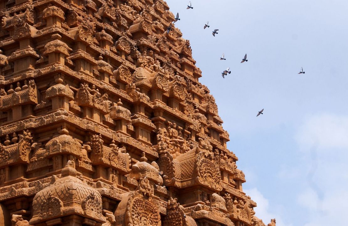Combiné Inde Sri Lanka - façade du temple temple Brihadeeswara - Amplitudes