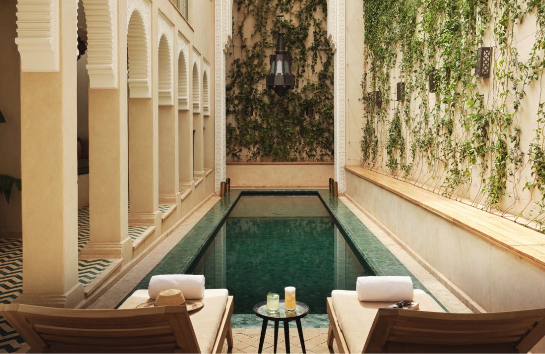 Séjour au riad Izza - piscine - Amplitudes