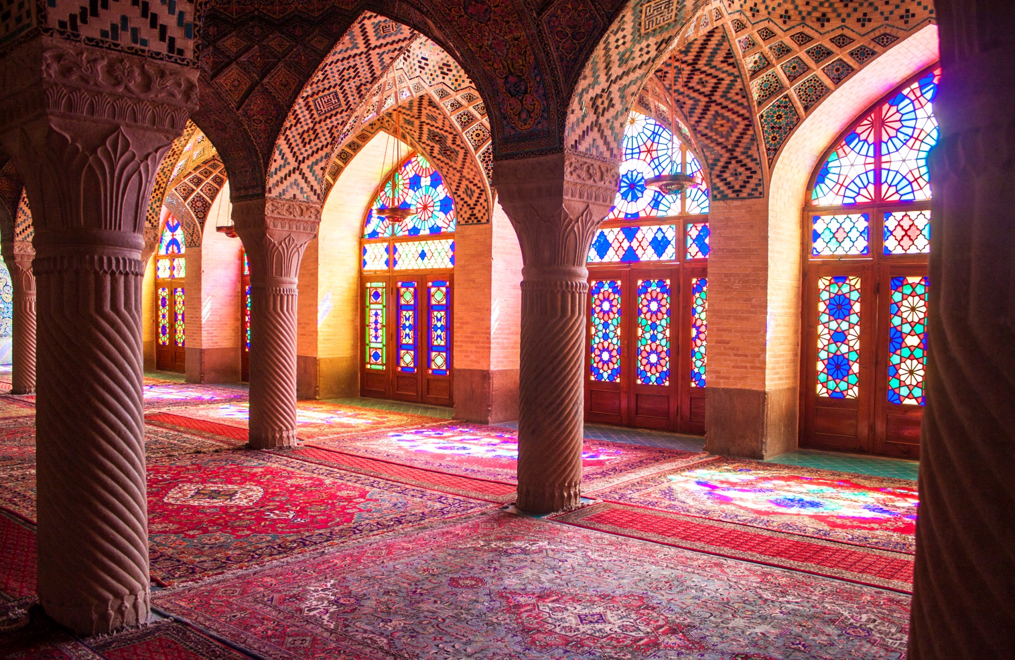 Les couleurs de la mosquée Nasir-ol-Molk à Shiraz