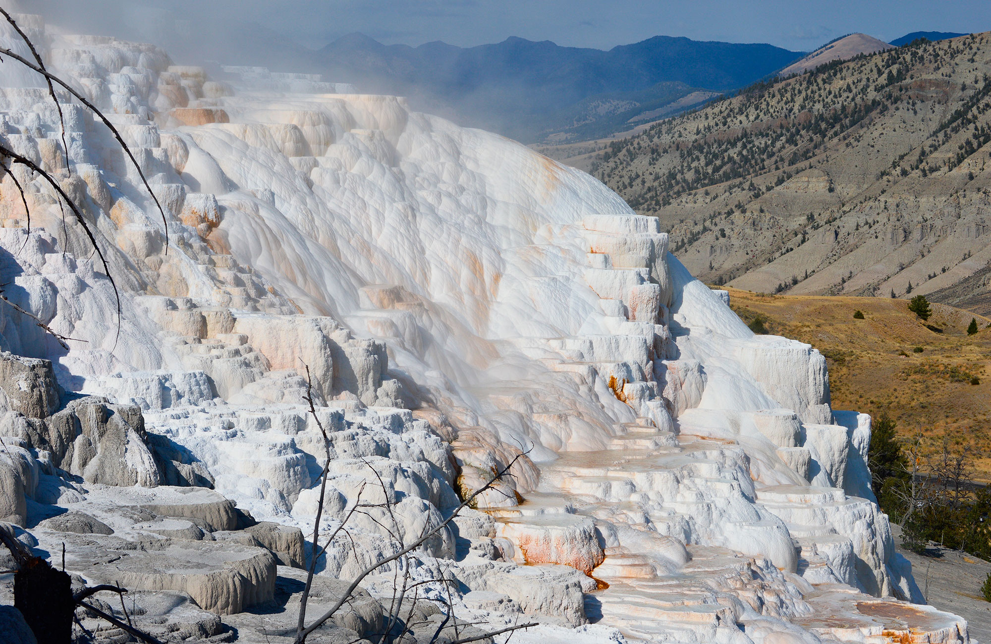 Pour finir en beauté : Mammoth Hot Springs