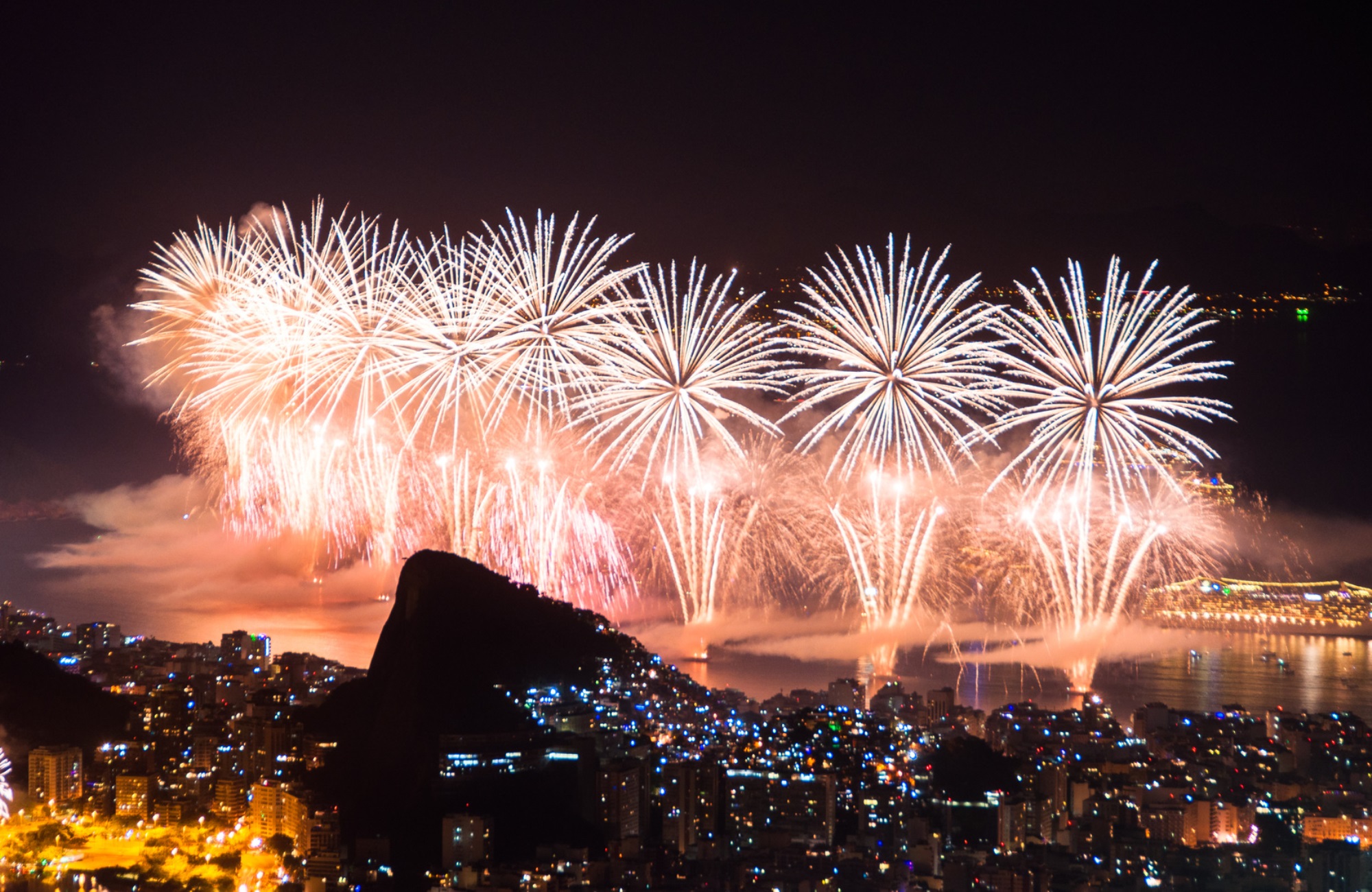 Feu d'artifice Nouvel An Rio