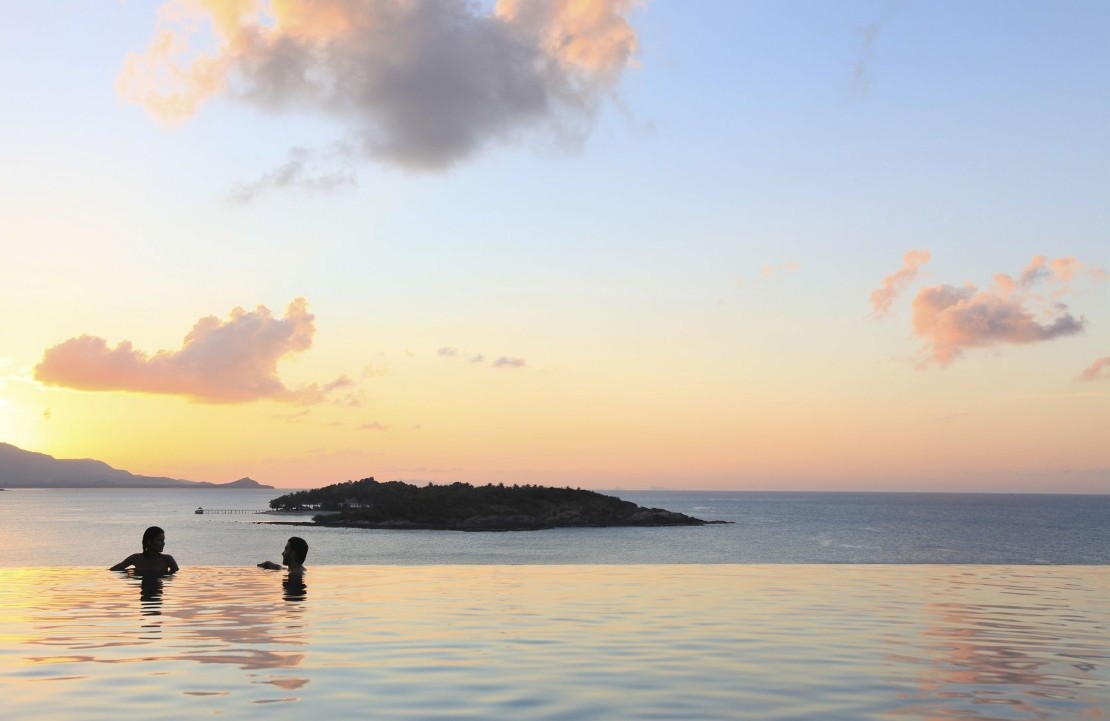 Voyage en amoureux en Thaïlande - La piscine du Six Senses Koh Samui - Amplitudes