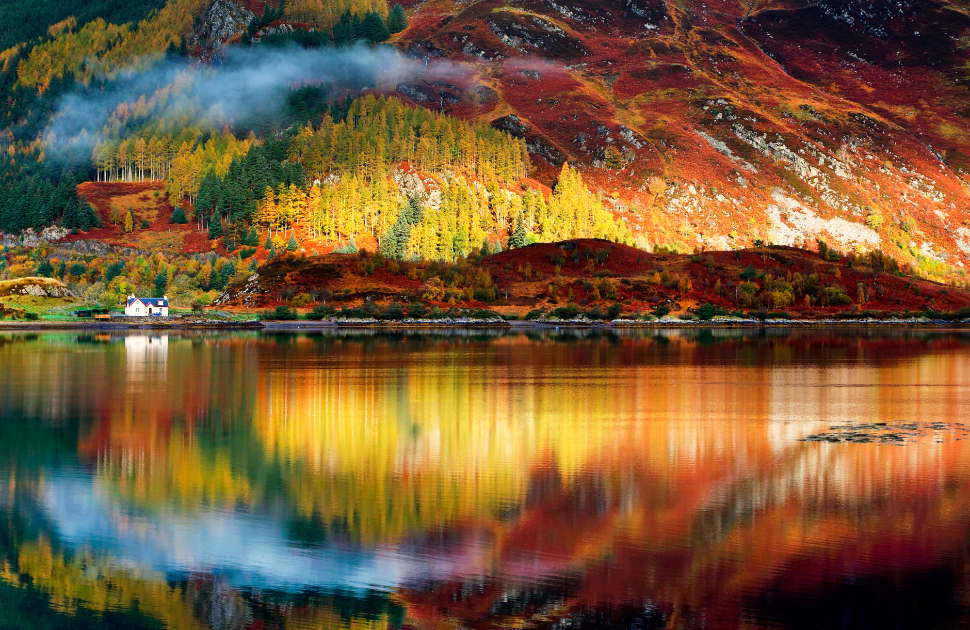 En Ecosse, les Highlands en automne