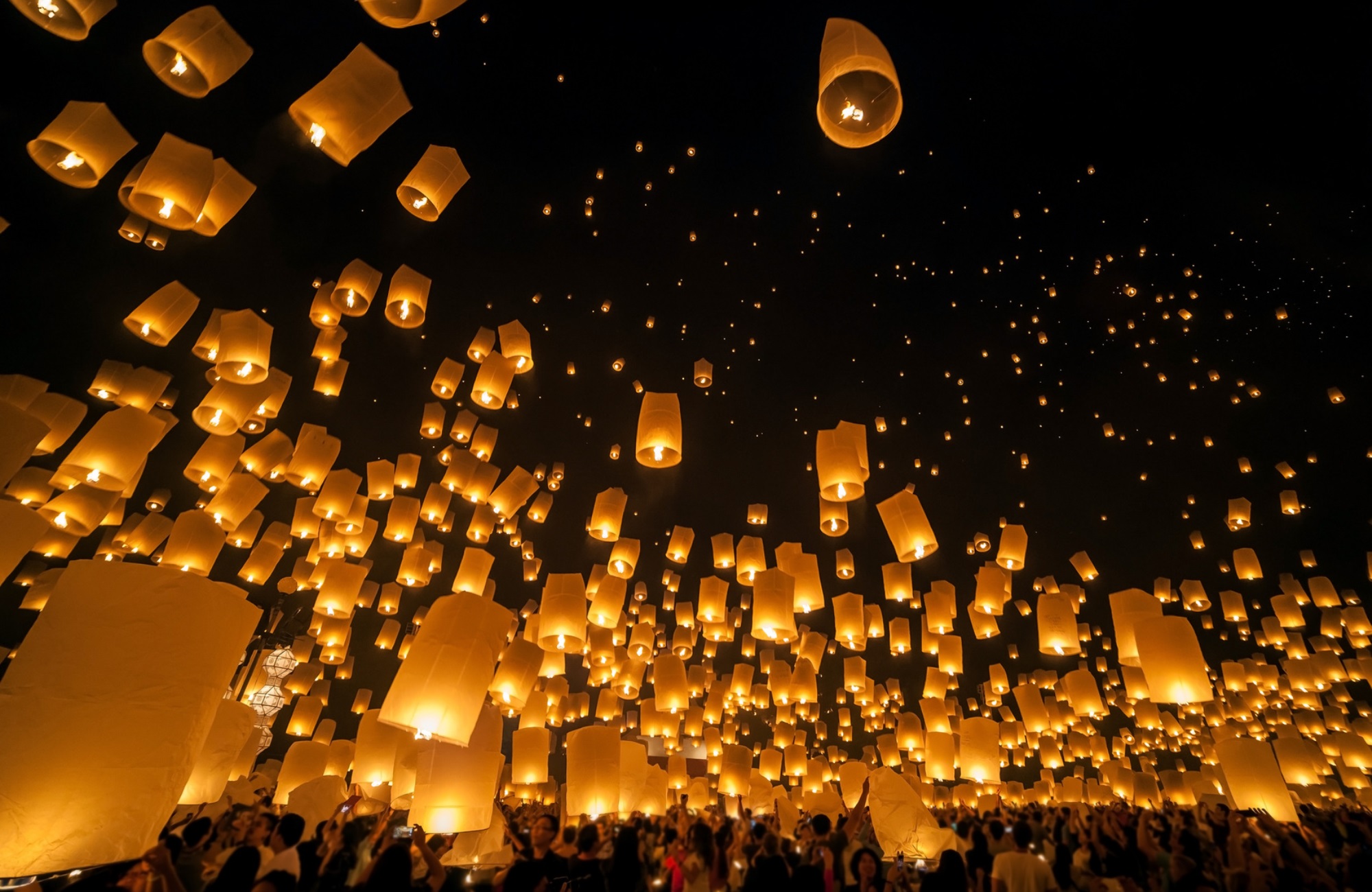 Loi Krathong and Yi Peng Festival, Chiangmai, Thailand