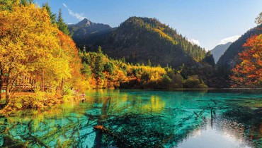 Voyage Chine - Lac des Cinq Fleurs vallée du Jiuzhaigou - Amplitudes