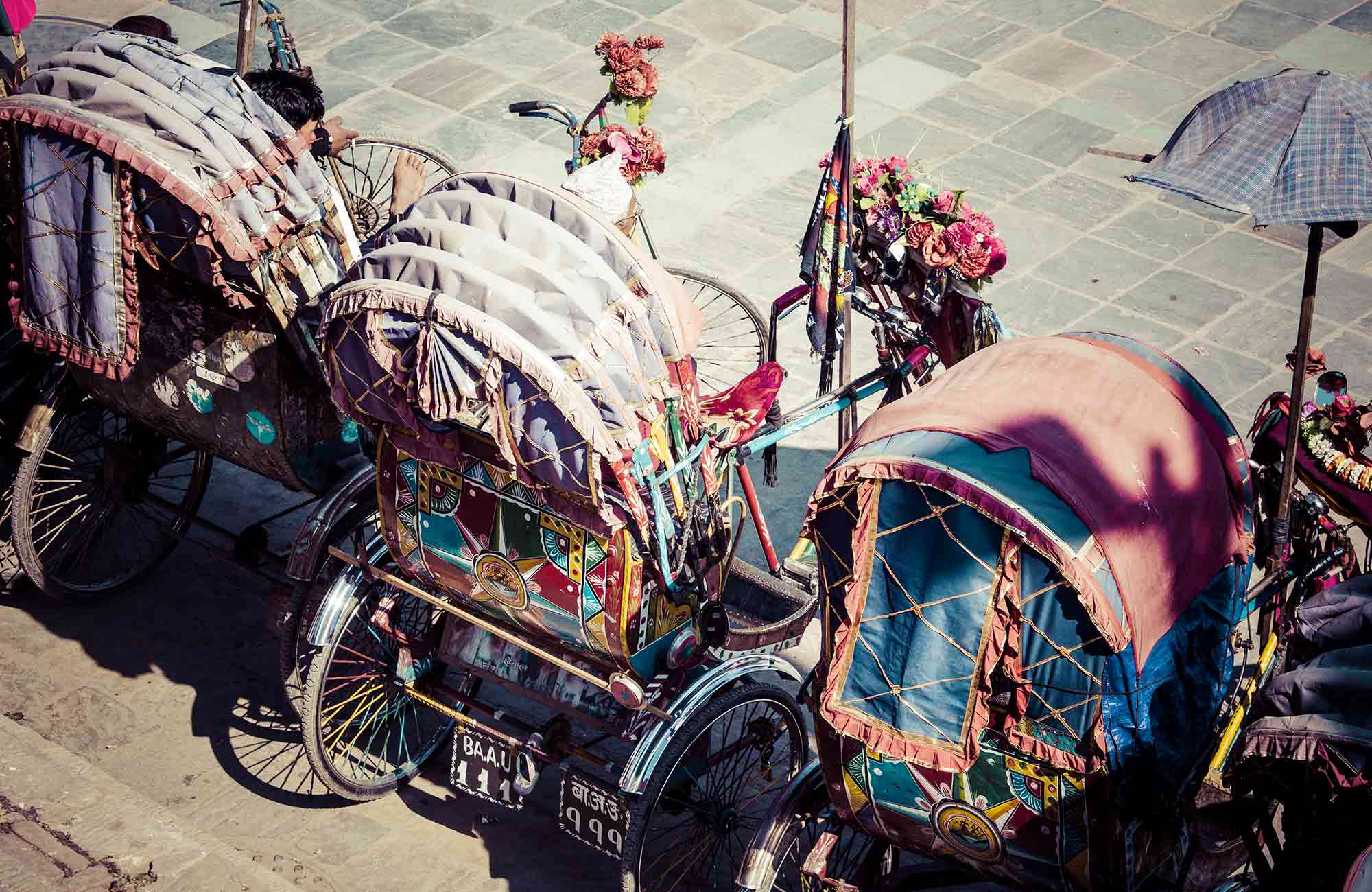Voyage Népal - rickshaw - Amplitudes
