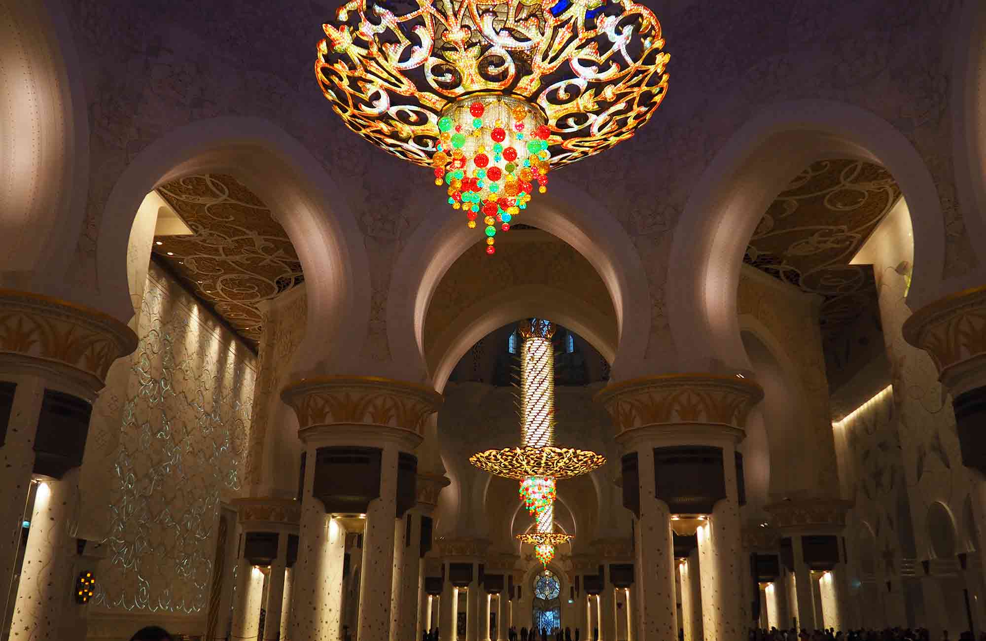 Voyage Abu Dhabi - Intérieur de la Mosquée Cheikh Zayed - Amplitudes