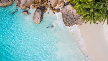 Voyage Seychelles - Plage vue du ciel - Amplitudes