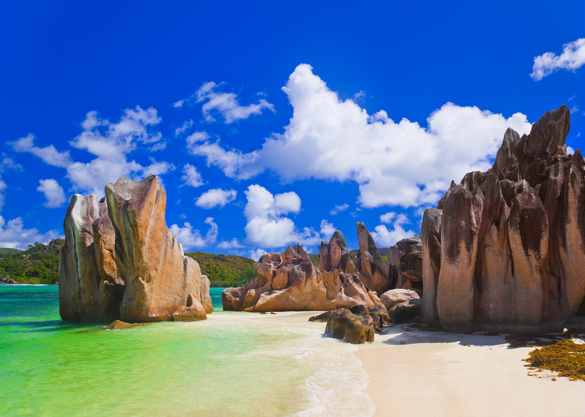 Balade sur les plages granitiques des Seychelles