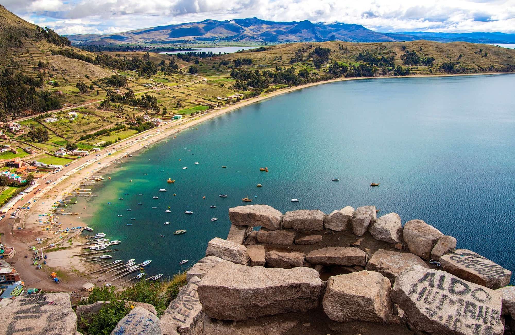 Vue sur le lac Titicaca