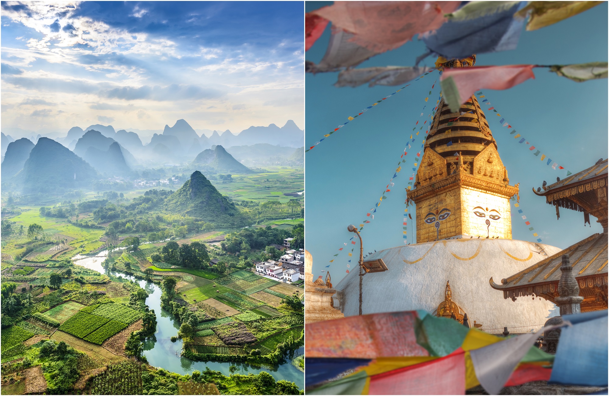 Voyage Chine - Népal - Guilin Swayambhunath - Amplitudes