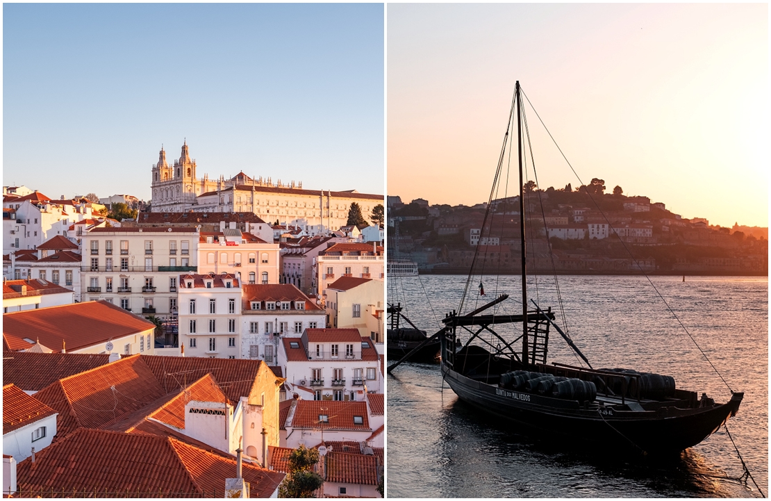 Séjour au Portugal - Les toits de la capitale et les rabelos du Douro - Amplitudes