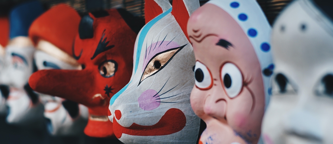 Voyage au Japon en famille - Masques de théâtre Edo - Amplitudes