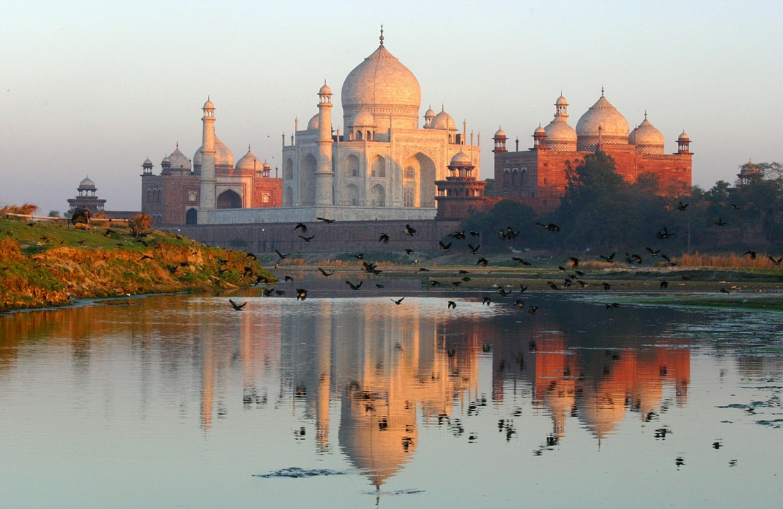 Voyage en Inde du nord - Lever de soleil sur le Taj Mahal - Amplitudes