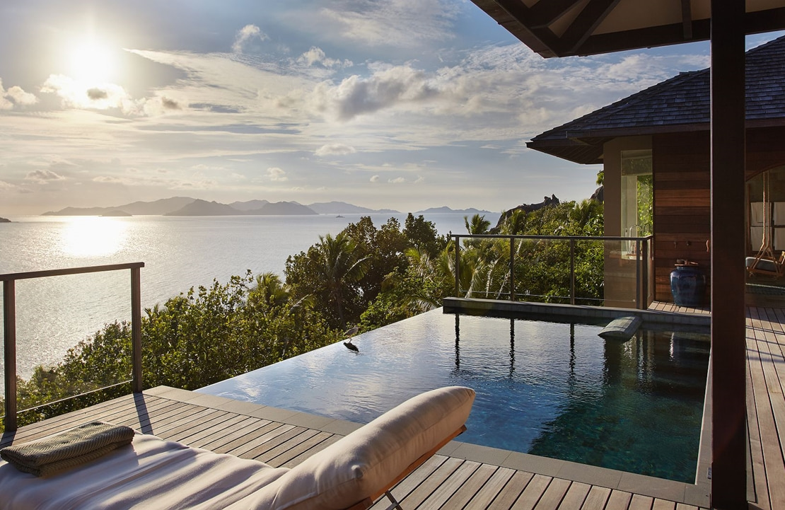 Séjour balnéaire de luxe aux Seychelles - Votre villa avec piscine privée et vue sur le lagon au Six Senss Zil Pasyon - Amplitudes