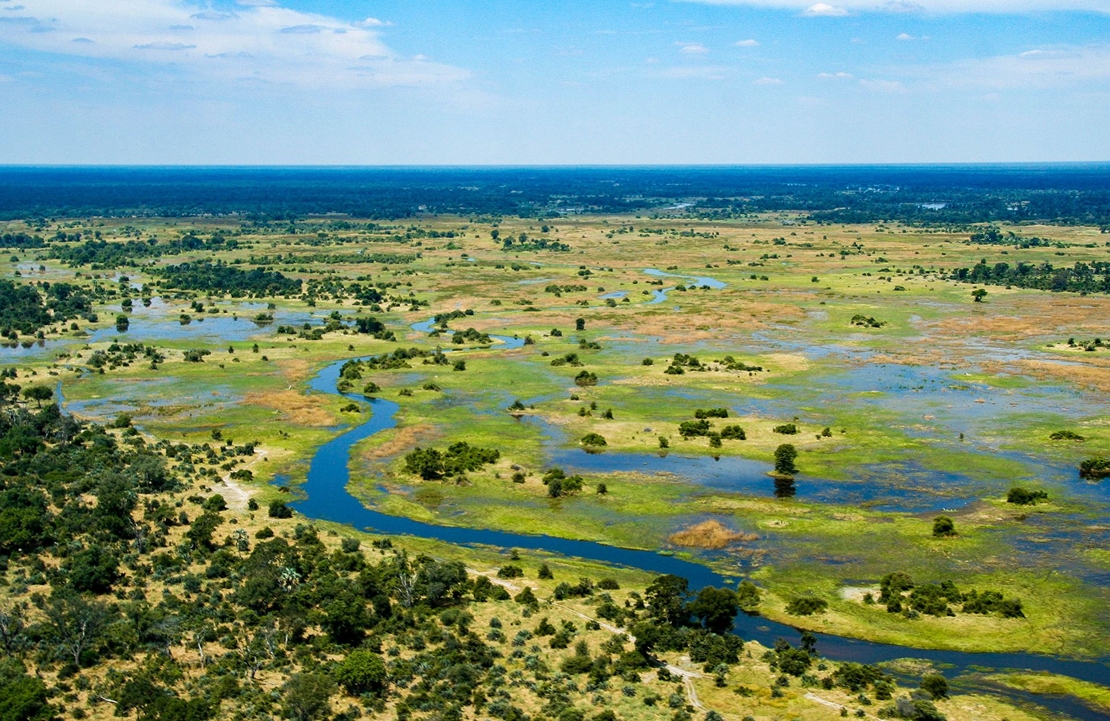 Séjour au Botswana - Vue aérienne du delta de l'Okavango - Amplitudes
