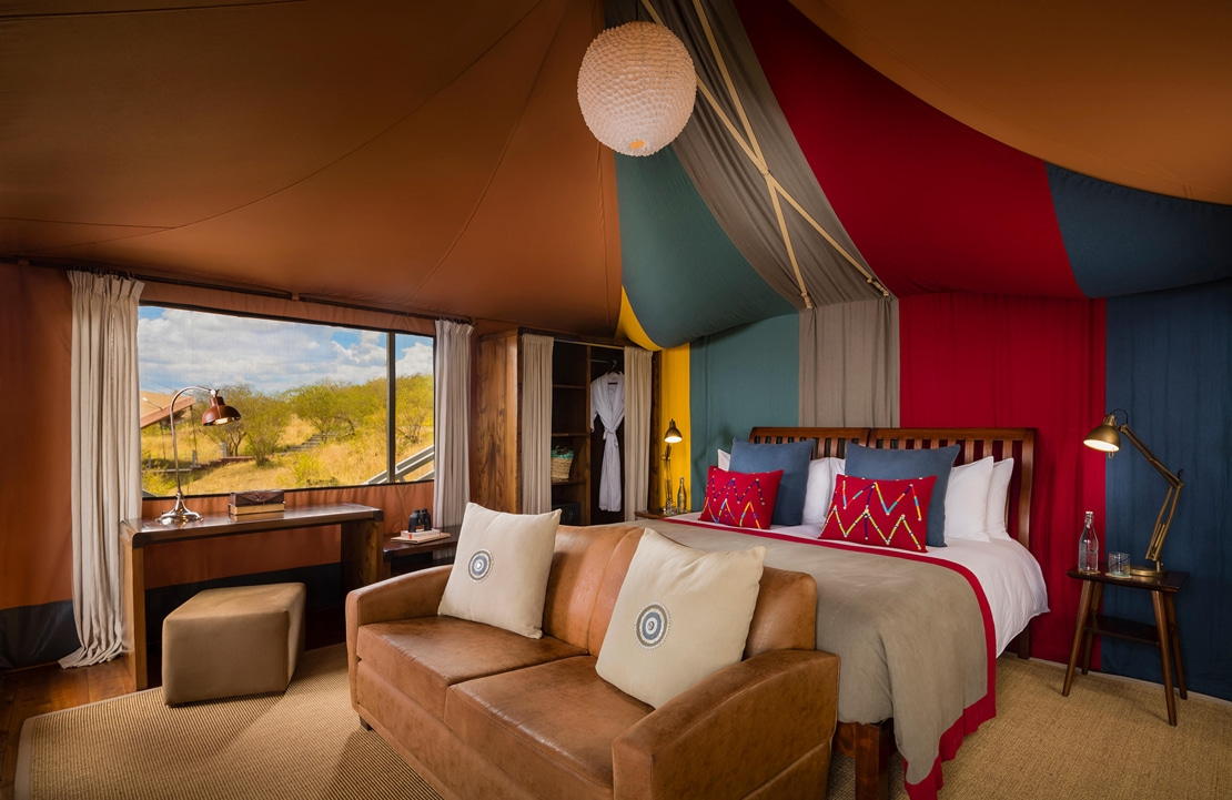 Séjour au Kenya - Chambre du lodge Mahali Mzuri - Amplitudes