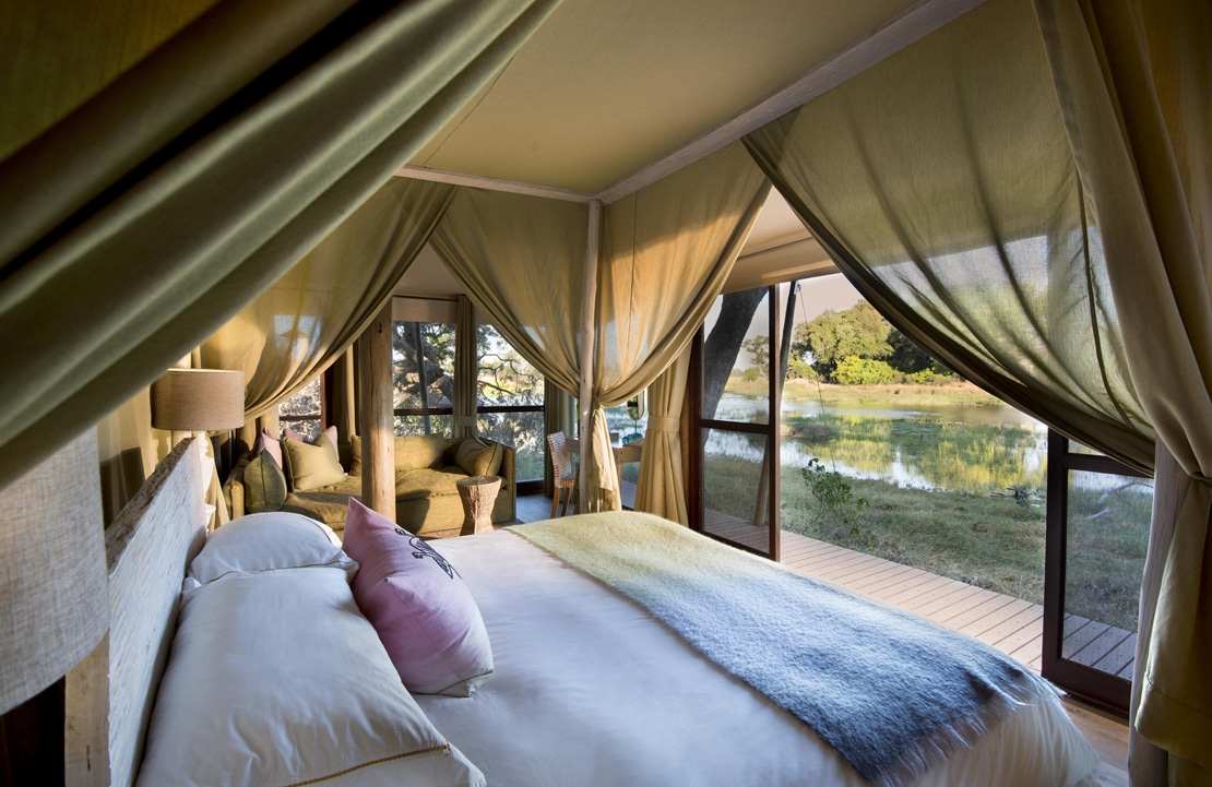Voyage de noces au Botswana - La chambre de votre tente de luxe au Xaranna Okavango Delta Camp - Amplitudes