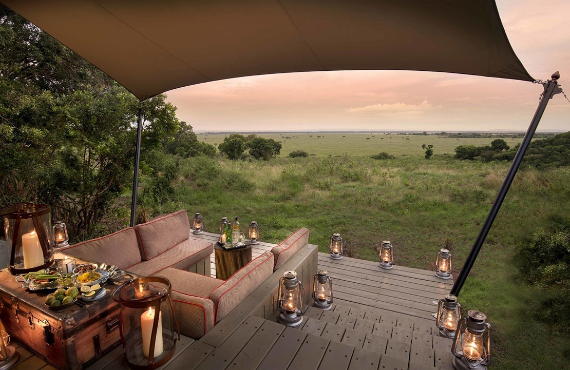 Séjour au Kenya - Une terrasse privée au andBeyond Bateleur - Amplitudes