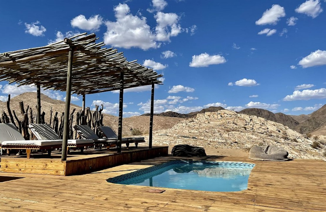 Séjour en lodge de luxe en Namibie - La terrasse du Hoanib Valley Camp - Amplitudes