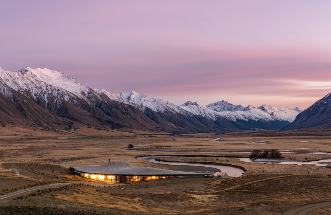 Hôtel de luxe en Nouvelle-Zélande - Le Lindis Lodge dans la vallée d'Ahuriri - Amplitudes