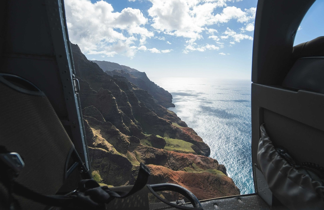 Voyage de luxe à Kauai - Un survol en hélicoptère de la Napali Coast - Amplitudes