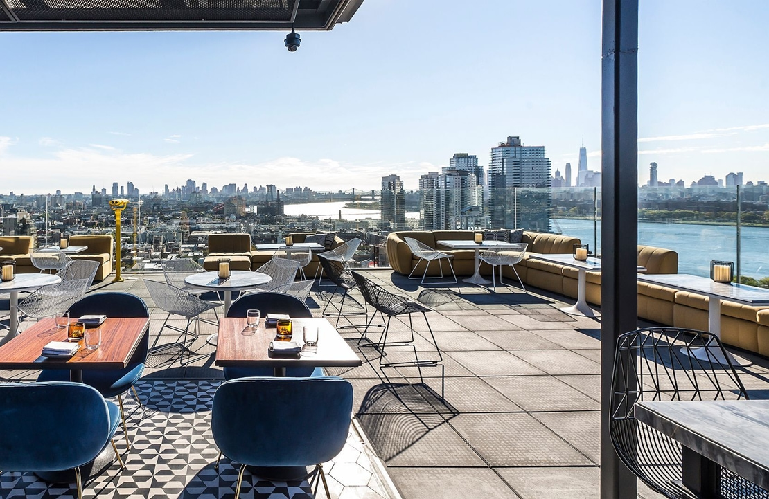 Séjour en hôtel de luxe à Brooklyn - Le rooftop du William Vale - Amplitudes