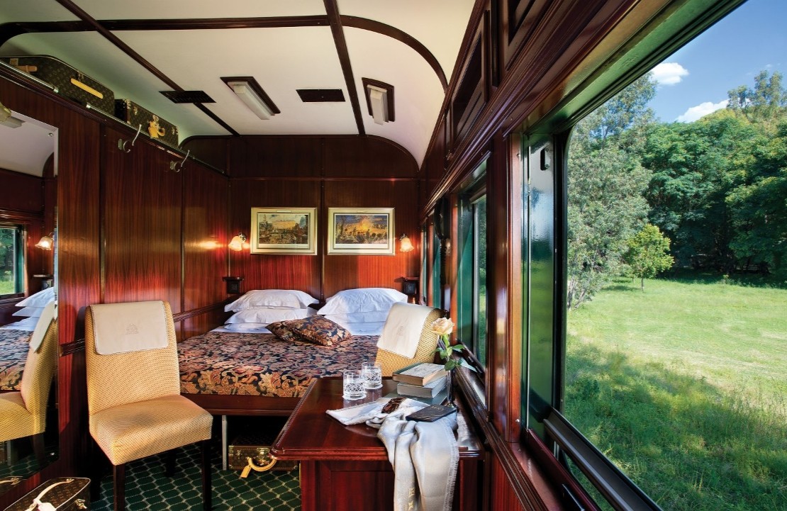 Voyage en train en Afrique du Sud - Une chambre du Rovos - Amplitudes