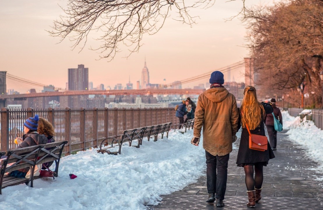 Séjour aux États-Unis - Découverte du quartier de Brooklyn sous la neige - Amplitudes