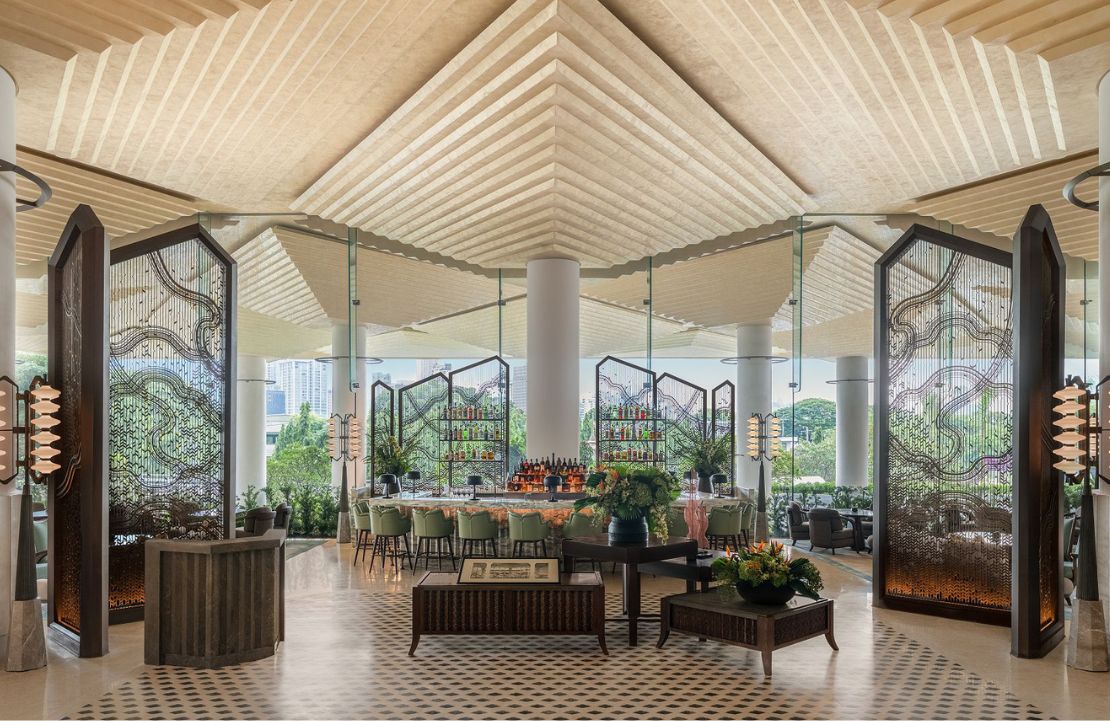 Séjour au Dusit Thani - bar de l'hôtel à Bangkok en famille - Amplitudes