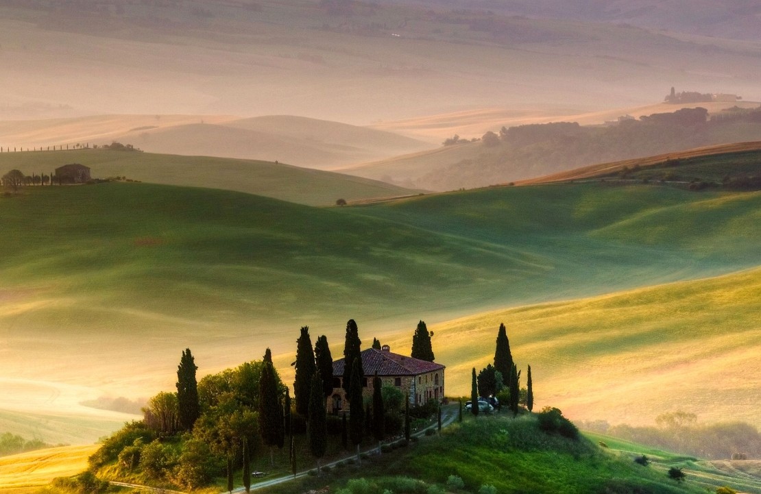Voyage en Toscane - Paysage du Val d'Orcia - Amplitudes