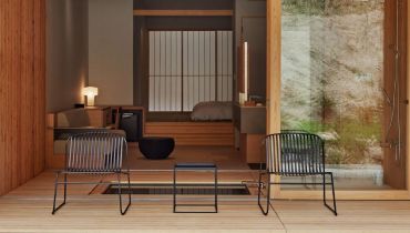 Voyage de luxe au Japon - terrasse du ryokan Roka – Amplitudes