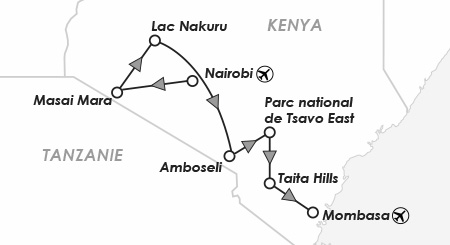itineraire du voyage