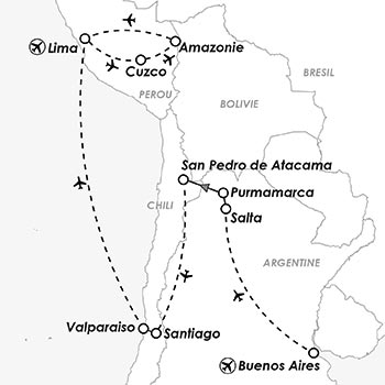 interrupt Proficiency loom Circuit Argentine - Chili - Pérou | La Route du Che | Amplitudes