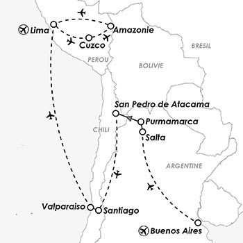 itineraire du voyage