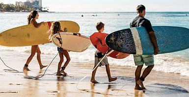 HTA / Ben Ono - famille surf plage - Oahu
