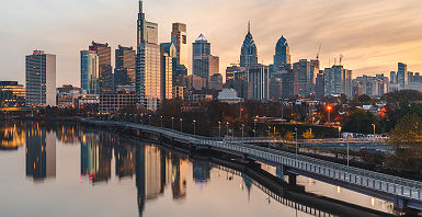 Vue sur la ville de Philadelphie - Etats-Unis