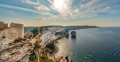 Vue de la côte de Bonifacio