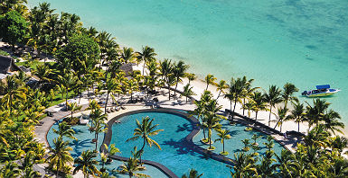 Hôtel Trou aux Biches Resort & Spa - Vue panoramique sur l'espace piscine