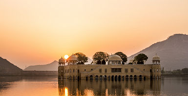 Le palais Jal Mahal à Jaipur - Inde