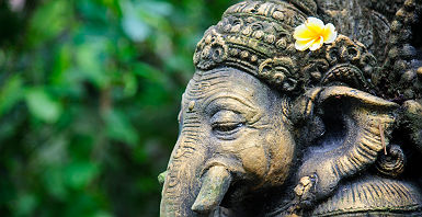 Bali - Statue de Ganesha dans un temple d'Ubud