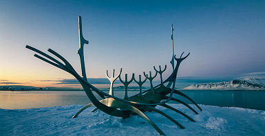 The sun voyager in Reykjavik