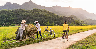 Balade à vélo à Mai Chau