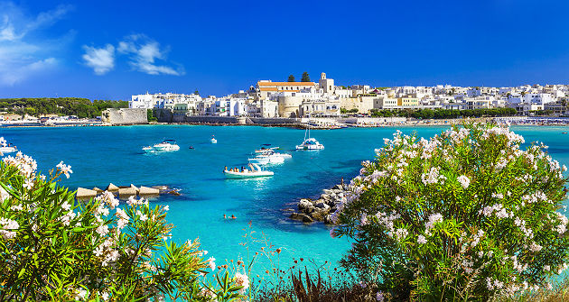 Pouilles - Vue sur la baie d'Otranto et ses eaux émeraudes