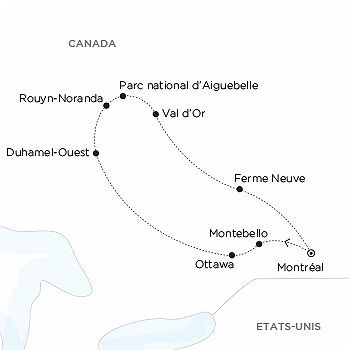 itineraire du voyage