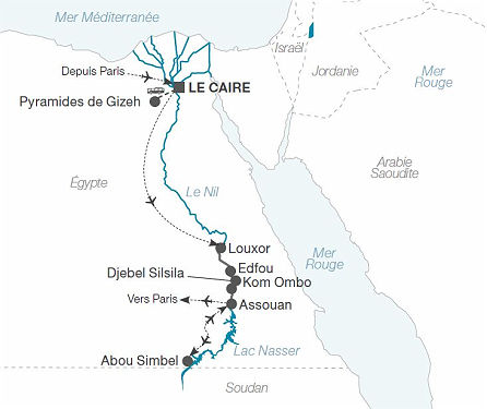 itineraire du voyage