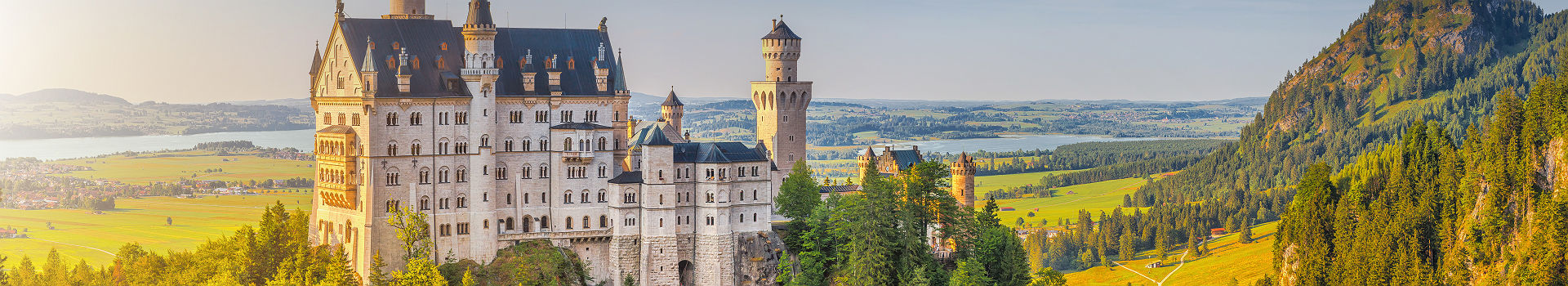 Allemagne - Vue sur le château Neuschwanstein près de Fussen