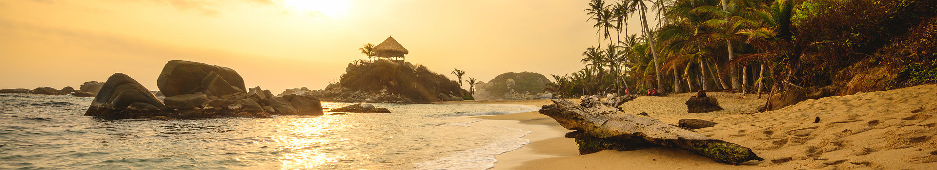 Lever du soleil sur le parc de Tayrona